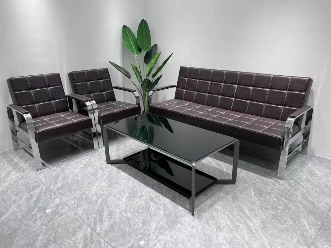 Salón de belleza moderno Salón de spa Sala de espera Sofá 1 3 asientos Sofá de oficina confort Sofá de recepción de cuero Sofá Sofá