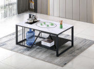 Tabla de café de rock minimalista moderna duradera y fácil de limpiar Mesa de café multifuncional para oficinas