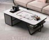 Recepción moderna Sala de té Mesa de oficina Muebles de lujo Sala de estar de madera Mesa de café Alta gama Mesa de café