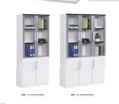 Nuevo diseño de venta al por mayor Estante de libros de fábrica Estante de libros de puerta Display gabinete Oficina